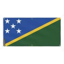 Banner Flag of Solomon Islands 6 öljetter 110x220cm i polyester
