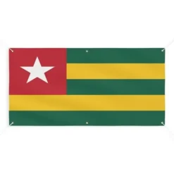 Banner Flag of Togo 6 öljetter 80x160cm i polyester