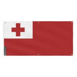 Banner Flag of Tonga 6 öljetter 110x220cm i polyester