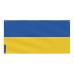 Banner Flag of Ukraine 6 öljetter 60x120cm i polyester