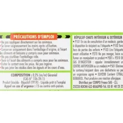 BARRIÄR REPULSIV Repulsiv för Katter Inomhus & Utomhus - Redo att användas - 500 ml