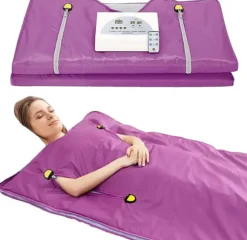 Bastu Filt, Justerbar Värme, Bärbar Design,220V Lila