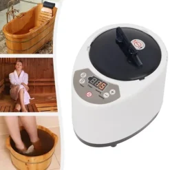 Bastu Ånggenerator - Mini - 3 L Kapacitet - 1000 W - 220 V 50 Hz - EU-Kontakt - Fjärrkontroll & Touch - 304 Rostfritt Stål