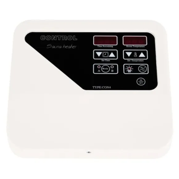 Bastuaggregat styrenhet - Extern kontrollpanel - Väggmonterad - 220–240 V - För 3–9 kW - 40–105 °C - Ljusstyrning 60 W - Digital