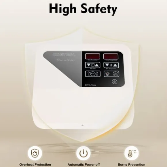 Bastuaggregat styrenhet - Extern kontrollpanel - Väggmonterad - 220–240 V - För 3–9 kW - 40–105 °C - Ljusstyrning 60 W - Digital