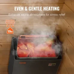 Bastuaggregat, 410x278x575 mm, Elektrisk, Inomhus/Utomhus, Rostfritt stål