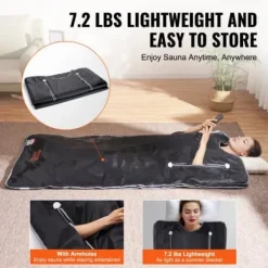 Bastu-filt Fjärrinfraröd Uppvärmning 180x79 cm, Armhål, Oxfordtyg