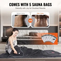 Bastu-filt Fjärrinfraröd Uppvärmning 190x89 cm, Armhål, Oxfordtyg