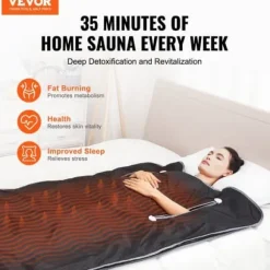 Bastu-filt Fjärrinfraröd Uppvärmning 190x89 cm, Armhål, Oxfordtyg