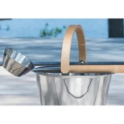 Bastuhink RENTO Rostfri/Björk