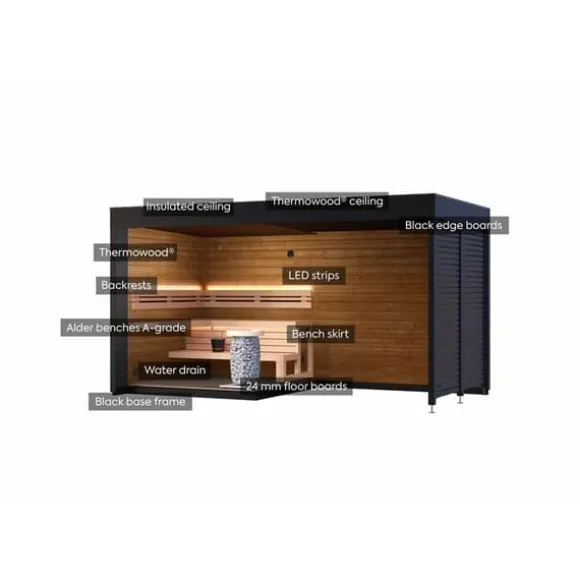 Bastustuga Saunasell Patio S Plus