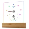 Bastutermometer Hygrometer med RGB-ljus