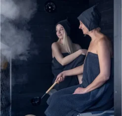 Bastutermometer RENTO SVART, D15x2cm