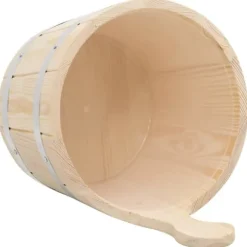 Bastutillbehör - Living Bastuhink och slev set massiv furu