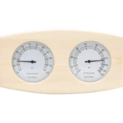 Bastutillbehör - Living 2-i-1 Bastutermometer & hygrometer sandur set massiv furu