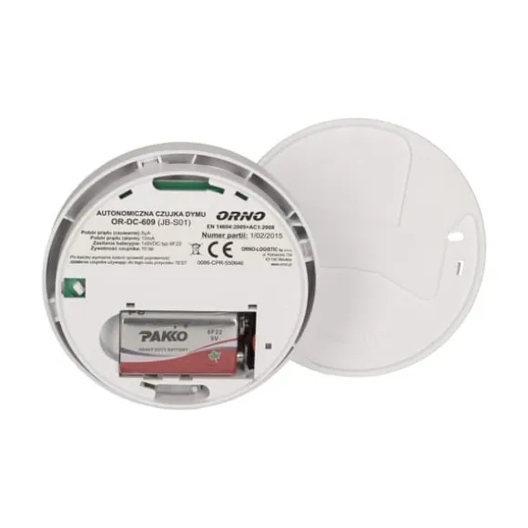 BATTERIDRIVEN RÖKDETEKTOR 9V - ON-DC-609