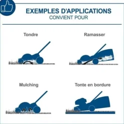 BC-MP320-X sladdlös gräsklippare - 32 cm klippning + mulching + uppsamling + justerbar höjd - SCHEPPACH 20V IXES - utan batteri eller laddare