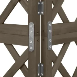 Bersåer, spaljéer & pergolor - Living Hörnspaljé grå 50x50x145 cm massivt granträ