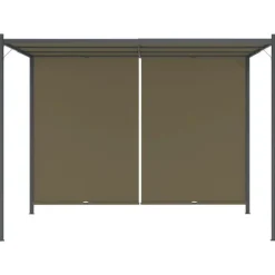 Bersåer, spaljéer & pergolor - Living Pergola med infällbart tak 3x3 m taupe 180 g/m²