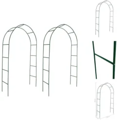 Bersåer, spaljéer & pergolor - Living Rosenbåge för klätterväxter 2 st