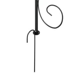 Bersåer, spaljéer & pergolor - Living Rosenbåge svart Ø180x255 cm stål