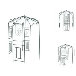Bersåer, spaljéer & pergolor - Living Rosenbåge 250 cm mörkgrön