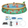Bestway Fast Set Paradise Flowers Rund 457x84 cm - Swimming Pool Set