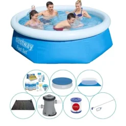 Bestway Fast Set Rund 244x66 cm - Pool med tillbehör
