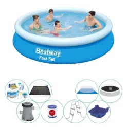 Bestway Fast Set Runt 366x76 cm - Deluxe Pool Set