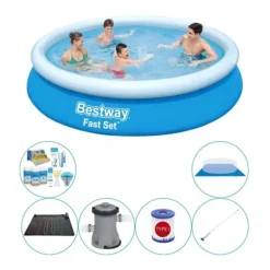 Bestway Fast Set Runt 366x76 cm - 7-delat - Swimming Pool Set