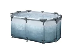 Bestway Lay-Z-Spa 6002N, 431 l, 2 personer, Oval, Polyester, Polyvinylklorid (PVC), Stål, Blå, Grå, Blå