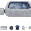 Bestway Lay-Z-Spa® San Francisco Energieffektiv Smart AirJet™ Uppblåsbar Bubbelpool med App-kontroll 5-7 Personer (6001Q)