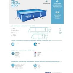 Bestway Pool Steel Pro - Buntpaket - 300x201x66 cm