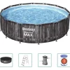 Bestway Pool Steel Pro MAX rund med tillbehör 427x107 cm