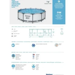 Bestway Pool Steel Pro MAX - Poolpaket - 366x76 cm