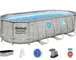 Bestway Power Steel Swim Vista II 549 x 274 x 122 cm med pump, stege etc.