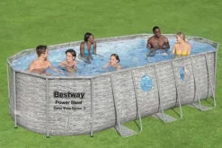 Bestway Power Steel Swim Vista II 549 x 274 x 122 cm med pump, stege etc.