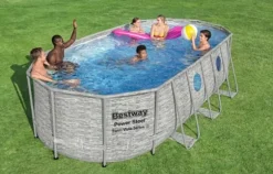 Bestway Power Steel Swim Vista II 549 x 274 x 122 cm med pump, stege etc.
