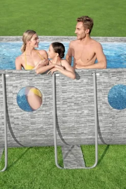 Bestway Power Steel Swim Vista II 549 x 274 x 122 cm med pump, stege etc.