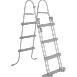 Bestway Power Steel Poolset 488x305x107 cm - Korrosionsbeständig | Färg: Grå | Storlek: 488x305x107 cm