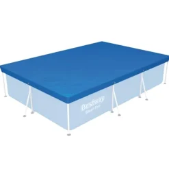 Bestway Rectangular Steel Pro Swimming Pool - 300 x 201 x 66 cm - Blå - Ingår Tillbehör CB1