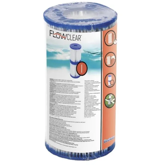 Bestway Round Steel Pro MAX swimmingpool - 366 x 76 cm - Grå - Inklusive Tillbehör - CB60