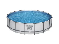 Bestway Steel Pro 56462, 23062 L, Inramad pool, Stege, Blå, 85,6 kg