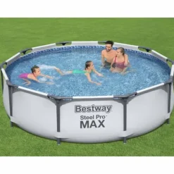 Bestway Steel Pro MAX Poolset med filterpump | Storlek: 305x76 cm | Färg: Blå