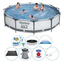 Bestway Steel Pro MAX Rund 366x76 cm - Poolpaket