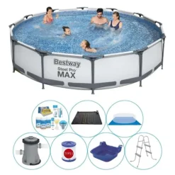 Bestway Steel Pro MAX Rund 366x76 cm - 8 delar - Poolerbjudande