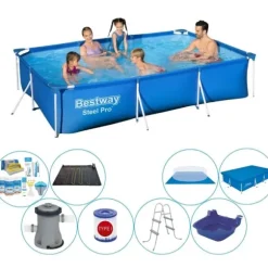 Bestway Steel Pro rektangulär 300x201x66 cm - Swimming Pool Deal
