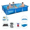 Bestway Steel Pro rektangulär 300x201x66 cm - Pool Combi Deal