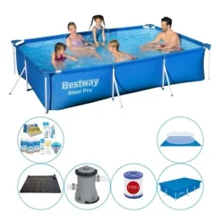 Bestway Steel Pro rektangulär 300x201x66 cm - Pool Combi Deal