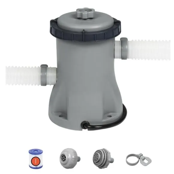 Bestway Steel Pro rektangulär 221x150x43 cm - 6-delad - Swimming Pool Combi Deal